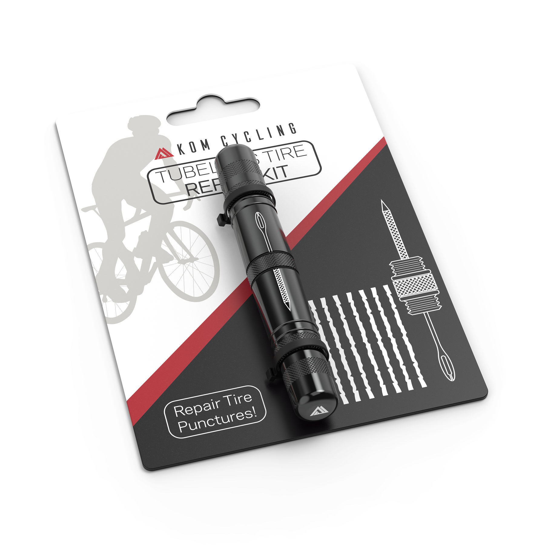 KOM Cycling Tubeless Tire Repair Tool Multiple Colors