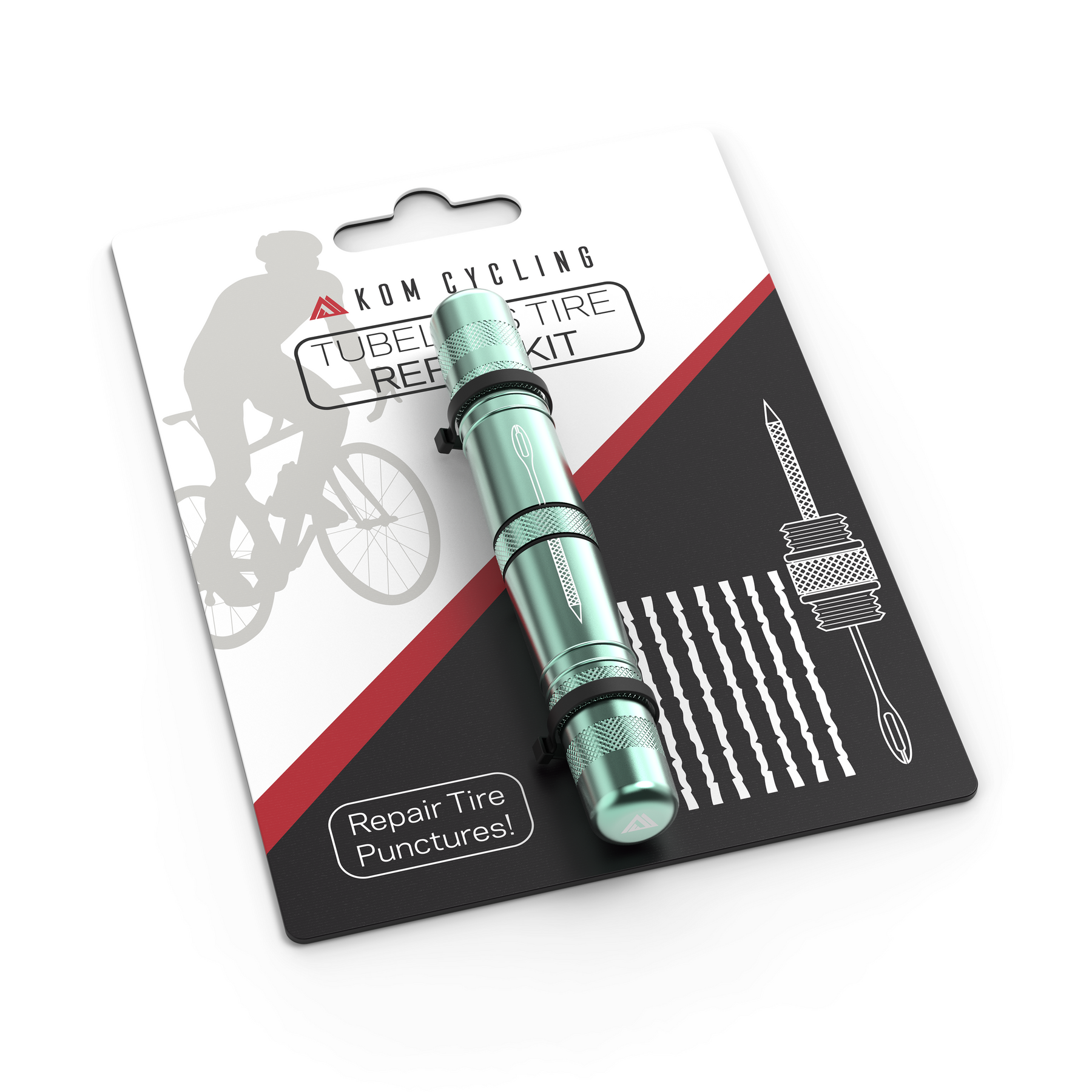 KOM Cycling Tubeless Tire Repair Tool Multiple Colors