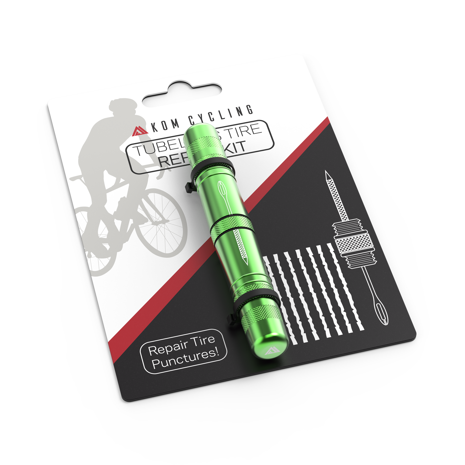 KOM Cycling Tubeless Tire Repair Tool Multiple Colors