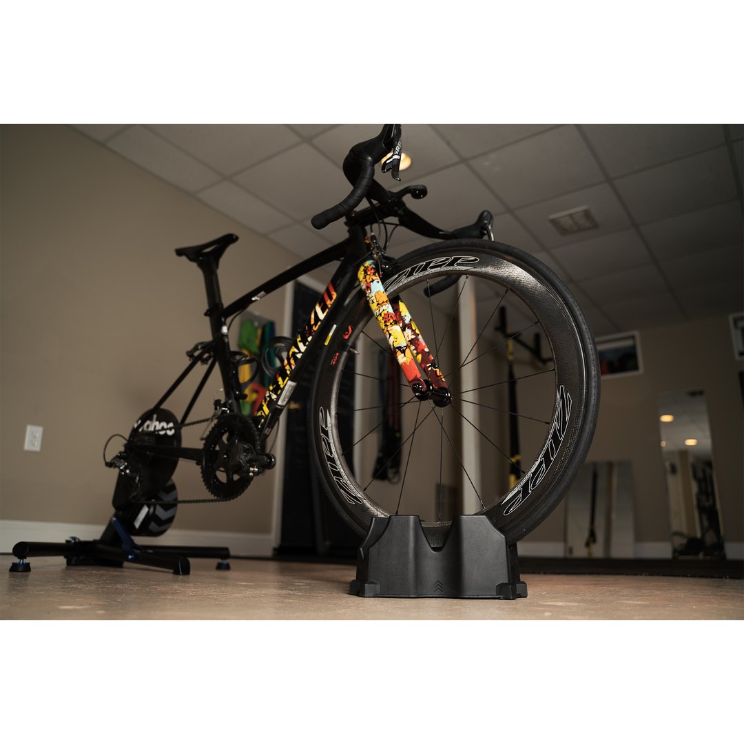 Front wheel block orders bike trainer