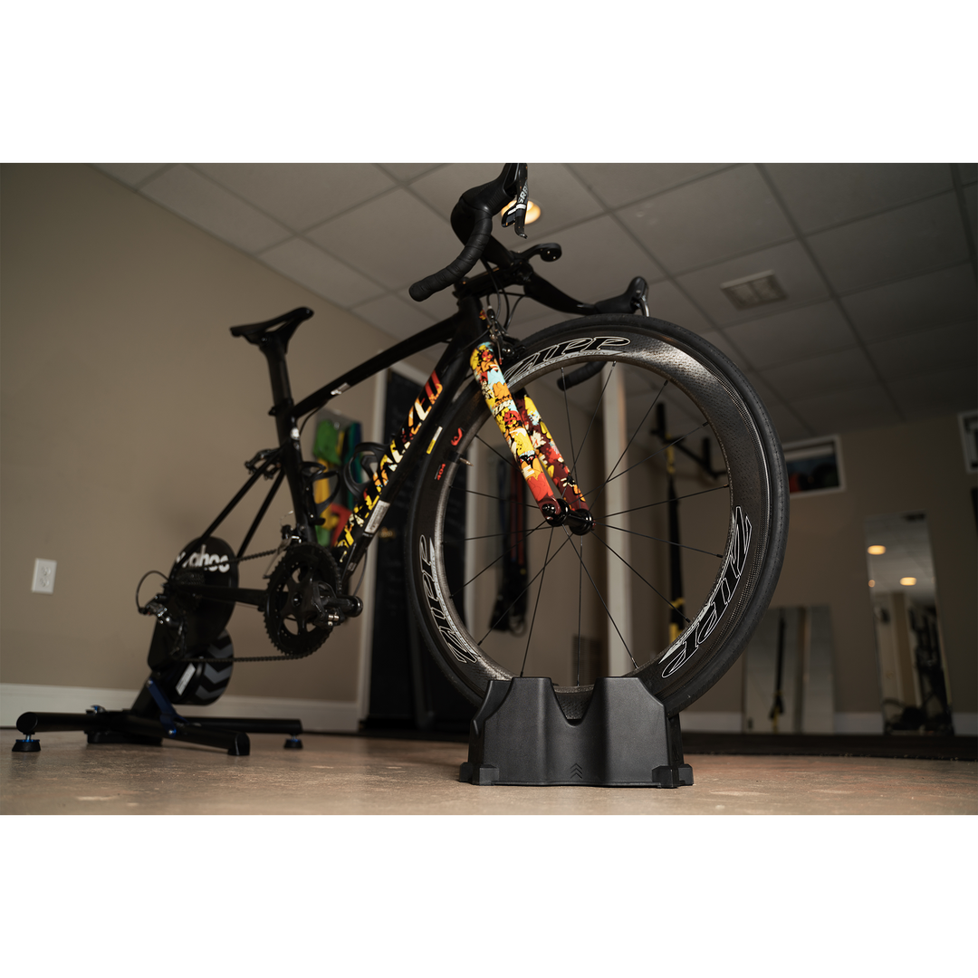 Bicycle trainer front wheel stand sales